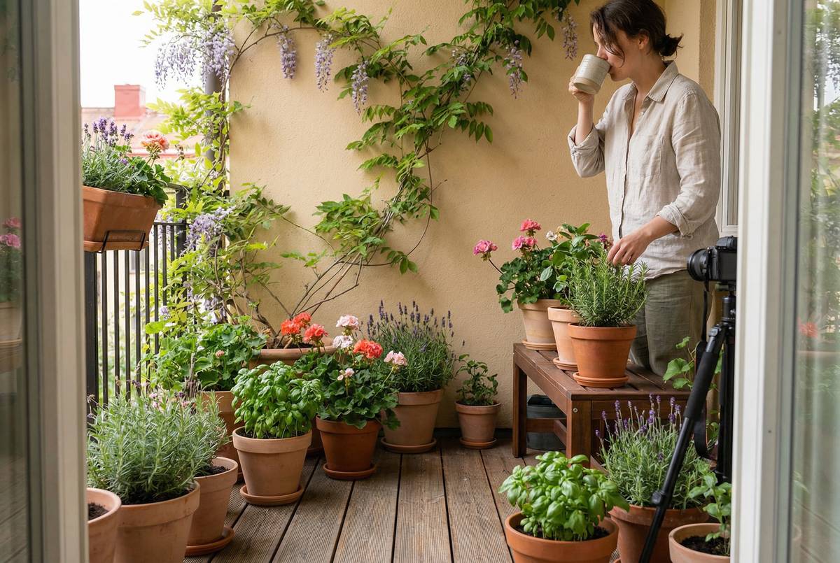 糖心Vlog阳台花园四季更迭生活视频记录